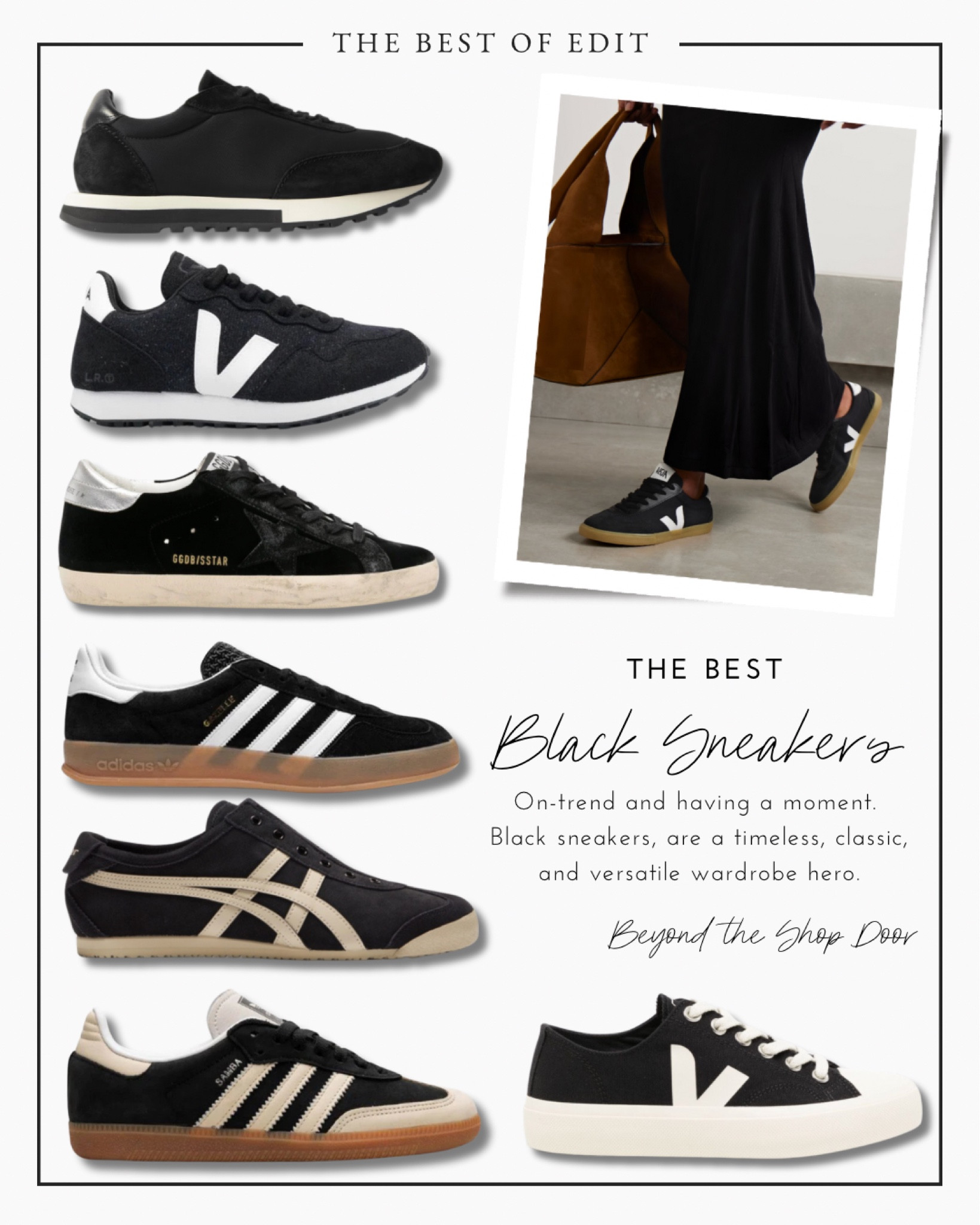 The Best Black Sneakers

On-trend and having a moment!!

Black sneakers, are a timeless, classic, and versatile wardrobe hero.

Check out my personal favourites!

#blacksneakers



#LTKover40 #LTKstyletip #LTKshoecrush