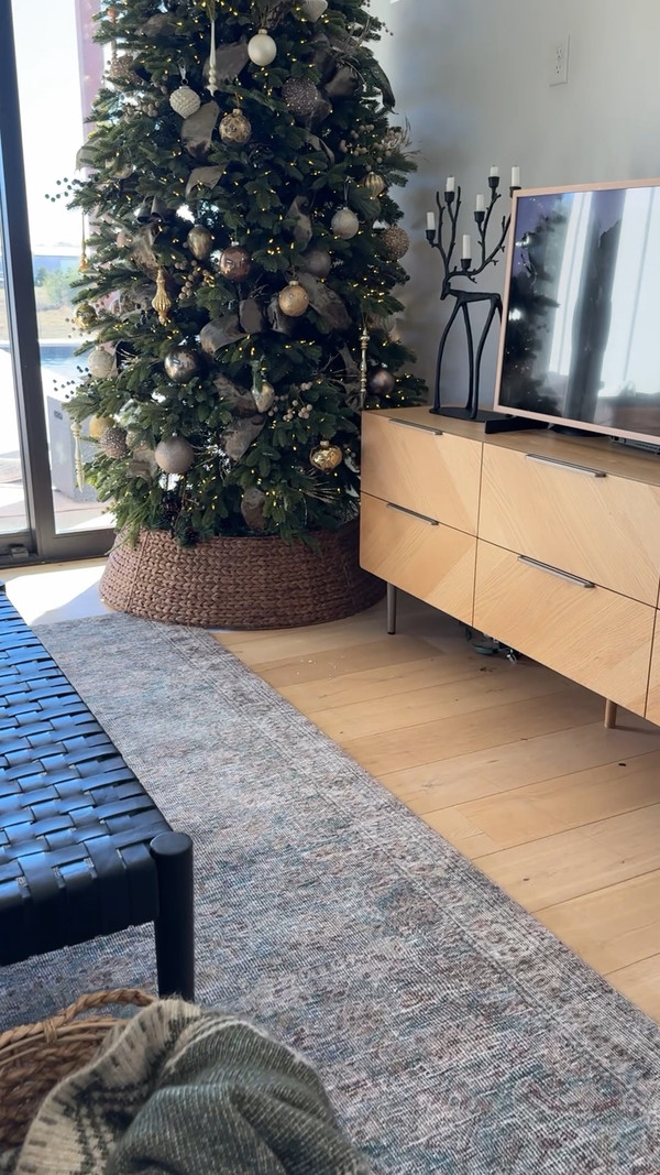 Whether it’s my wood coffee table, luxurious Loloi rugs, or festive holiday decor…