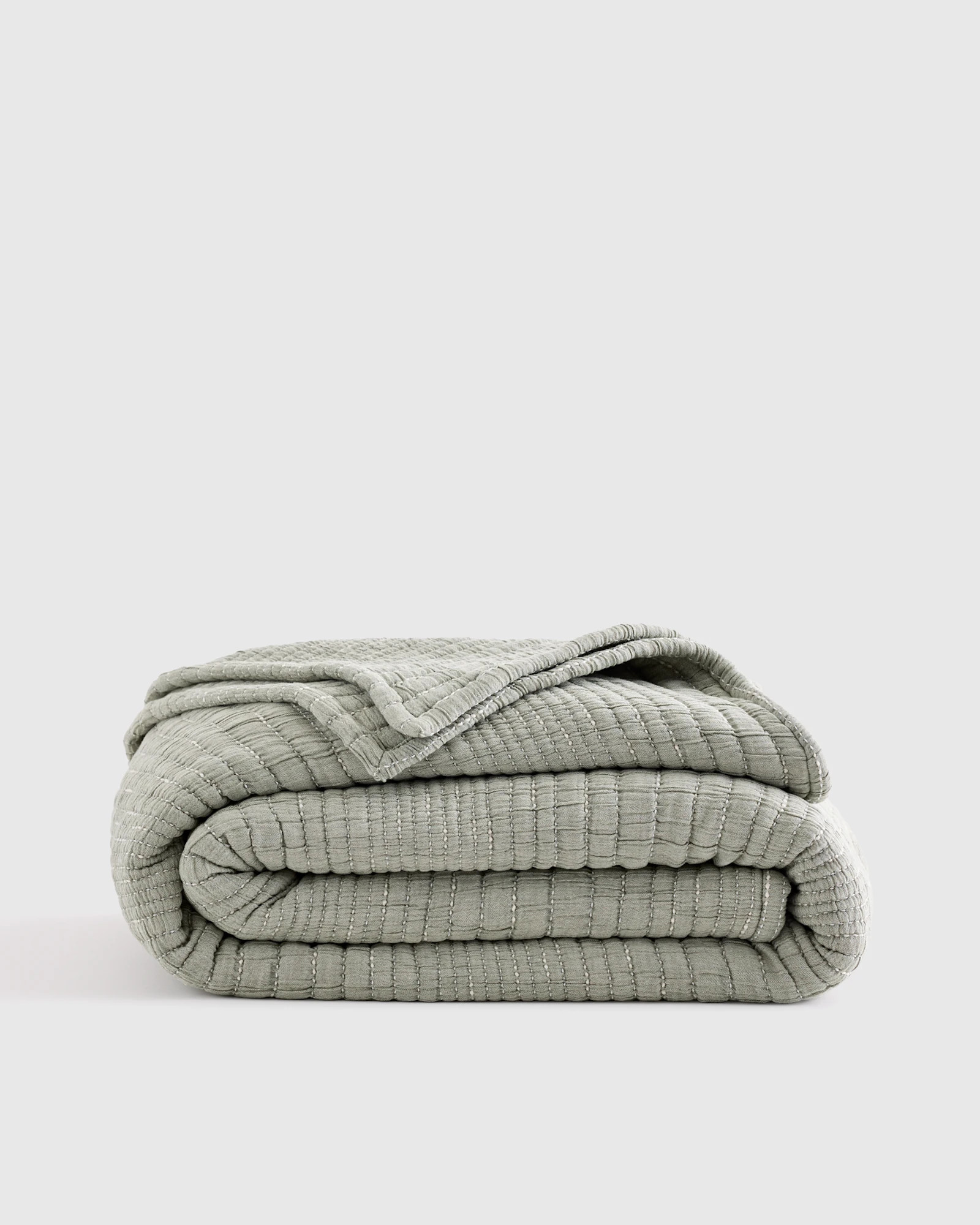Organic Cotton Channel Stitch Coverlet | Quince