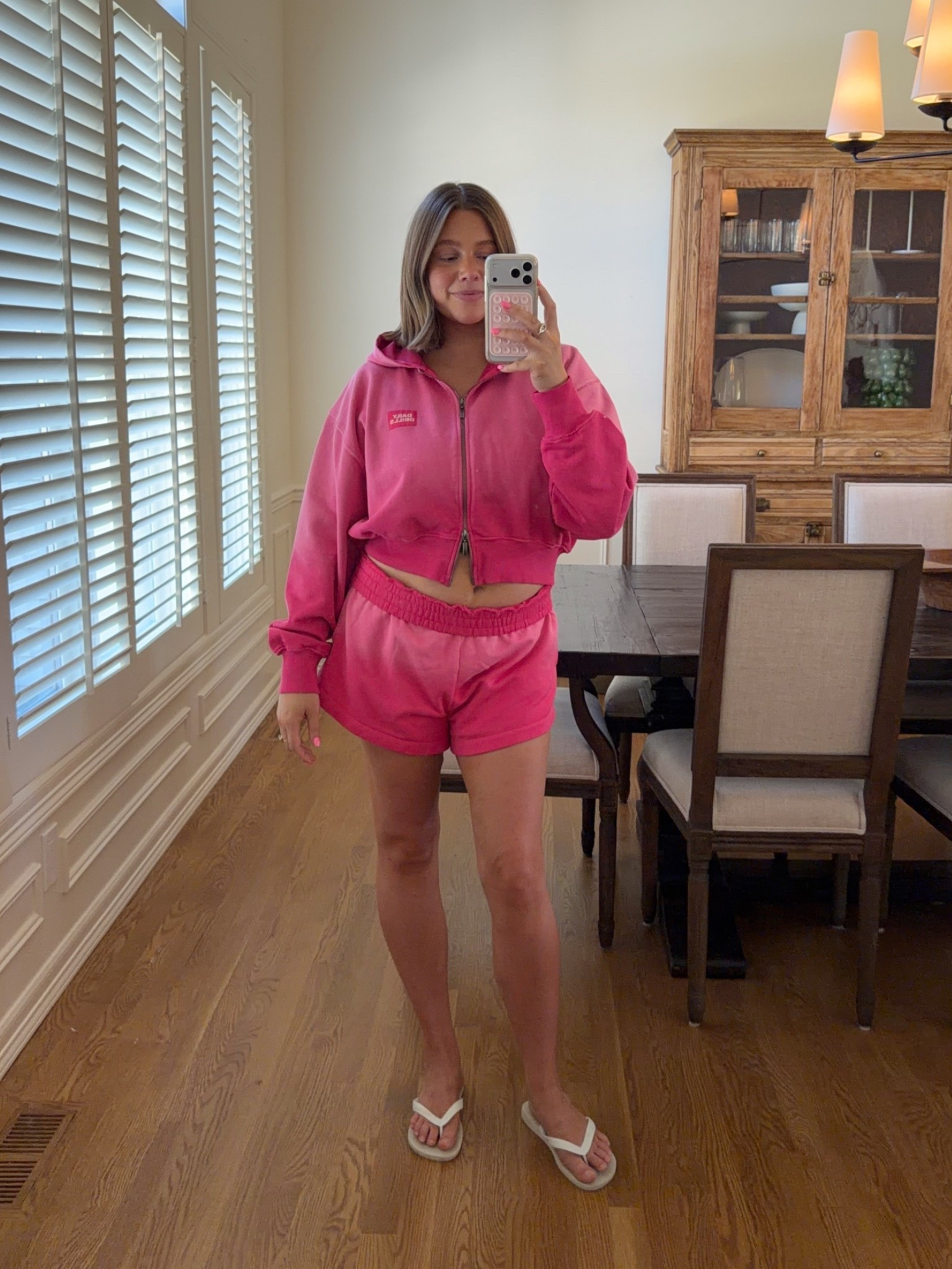 Size M/L in daily drills I’m 5’ 5” and I always cuff the shorts but I love the oversized fit! 

#dailydrills #bresheppard #postpartum #casualstyle #pink

#LTKootd #LTKmomlife