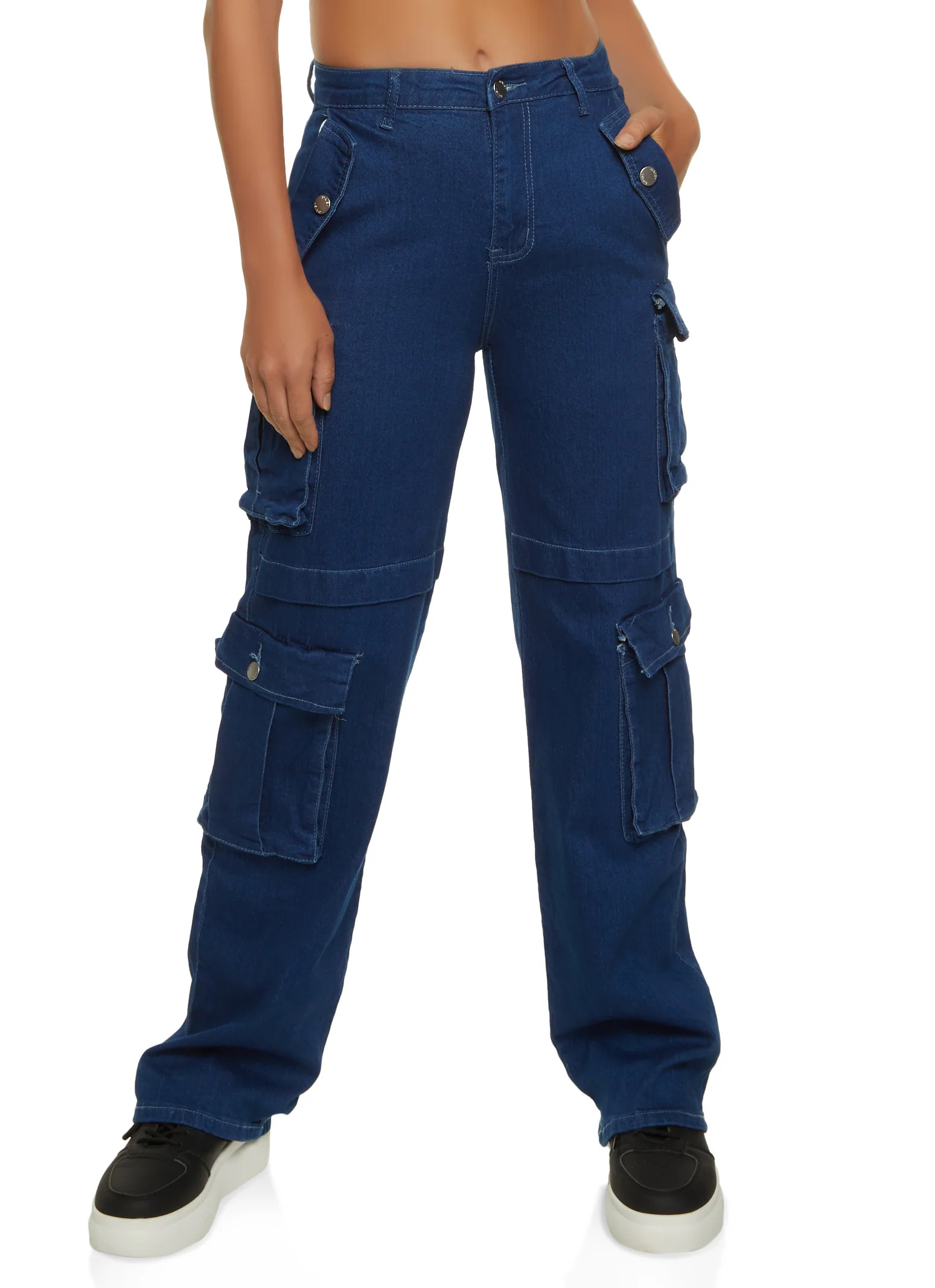 Wide Leg Cargo Jeans | Rainbow Shops