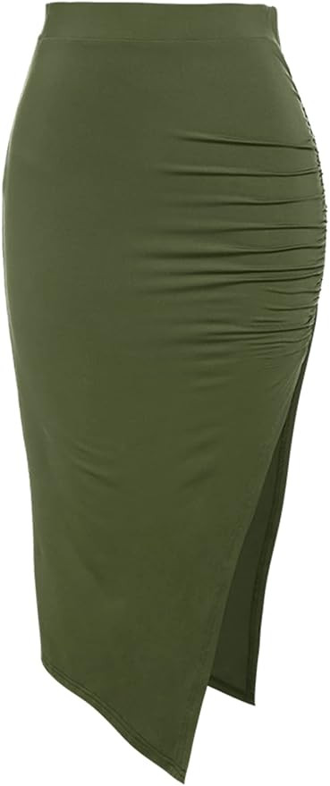 ZAFUL Women's Boho Skirt Asymmetrical Skirts Tied Floral Paisley Printed High Waist Ruched Skirts... | Amazon (US)