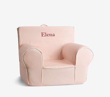 Kids Anywhere Chair®, Blush with White Piping | Pottery Barn Kids | Pottery Barn Kids