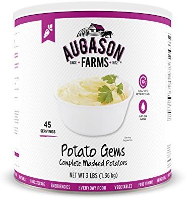 Augason Farms Potato Gems Complete Mashed Potatoes 3 lbs No. 10 Can | Amazon (US)