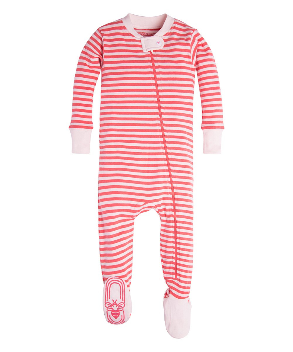 Burt's Bees Baby Girls' Footies Tulip - Tulip Stripe Organic Footie - Newborn & Infant | Zulily