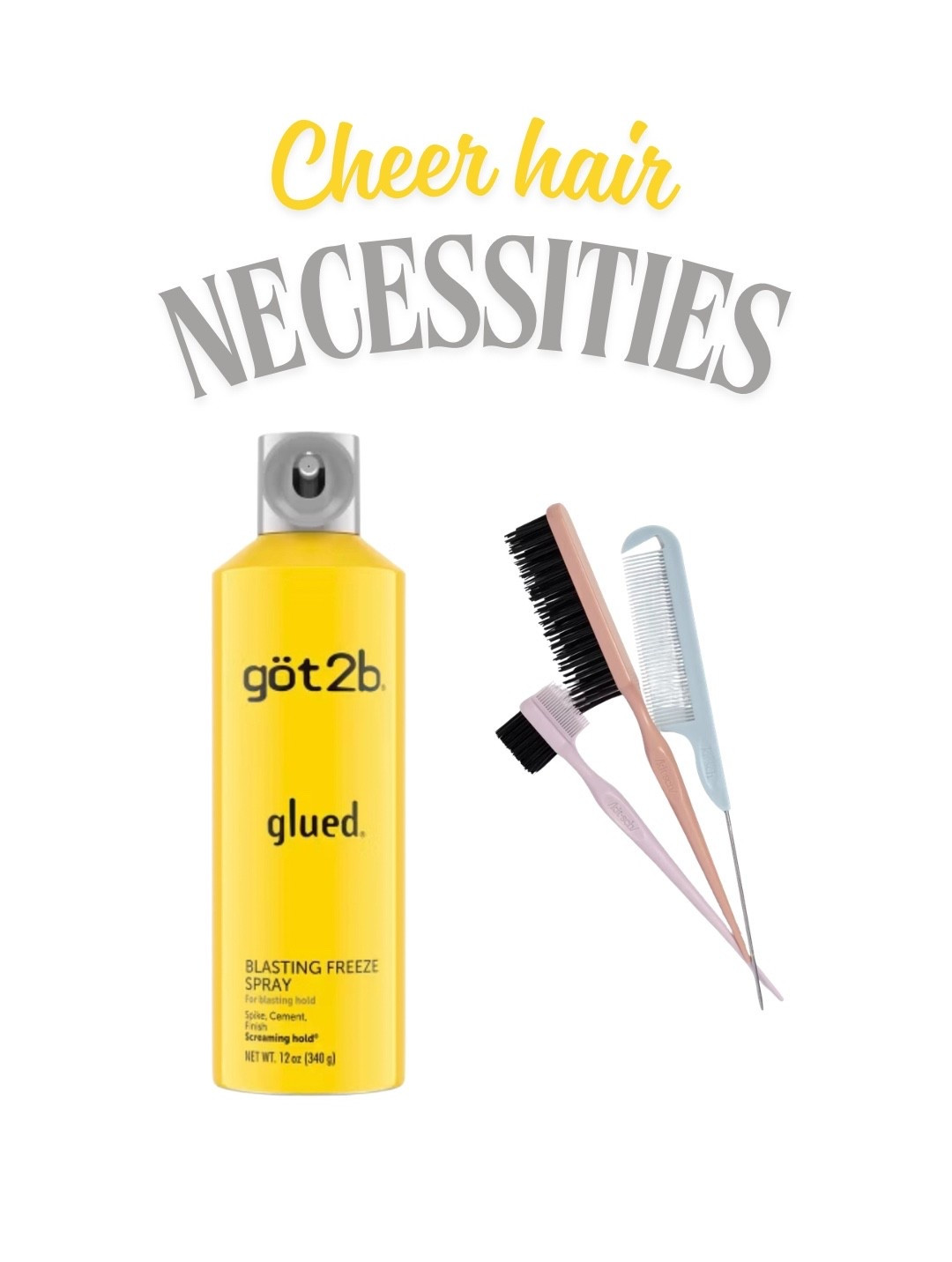 The holy grail for us for doing Ari’s cheer hair! 


Cheer hairspray 

#LTKselfcare #LTKmomlife #LTKgrwm