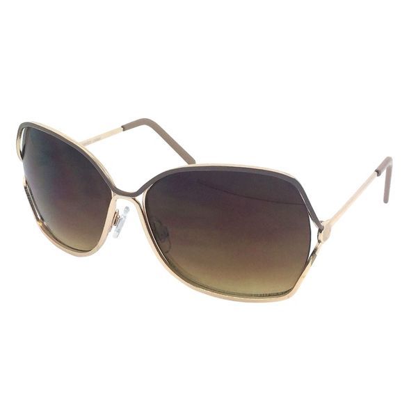 Women's Square Aviator Sunglasses - A New Day™ Gold | Target