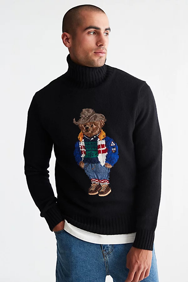 Polo Ralph Lauren Sun Valley Bear Turtleneck Sweater | Urban Outfitters (US and RoW)