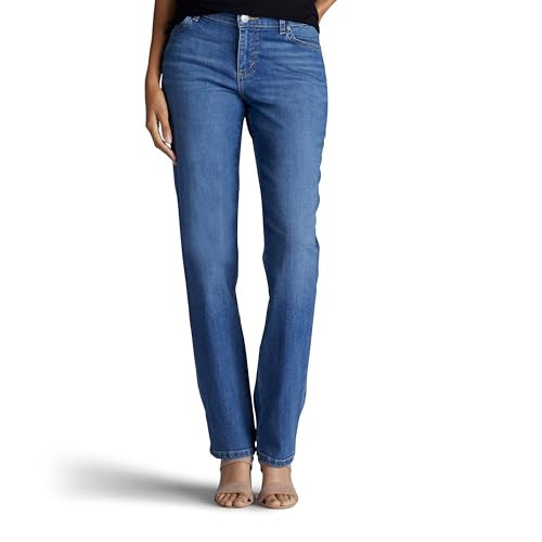 Women's Petite Relaxed Fit Straight Leg Jean, Meridian Blue, 12 Short Petite | Amazon (US)