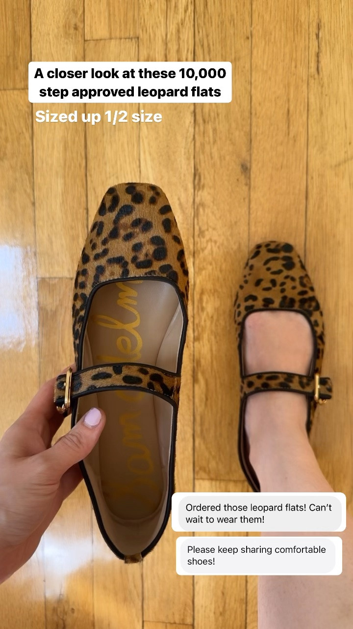 I’ve taken these leopard print mary janes abroad 4 times! A favorite 3 years in a row. Sized up 1/2 to size 7 (I’m usually 6.5-7). 10k step tested #fallshoes

#LTKSaleAlert #LTKSeasonal