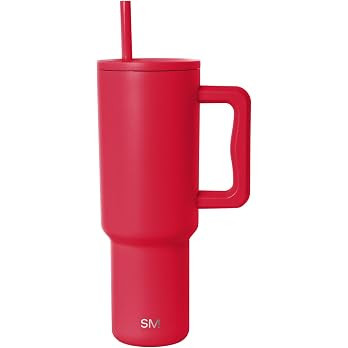 Simple Modern Tumbler with Handle and Straw | 40oz | Red | Trek Tumbler, Travel Mug | Insulated W... | Amazon (US)