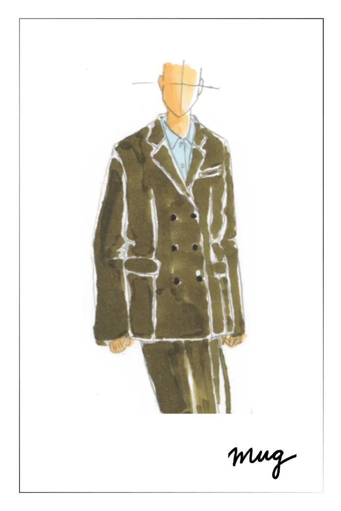 Daphne Soft Checkered Blazer in Merino Wool Herringbone | Fabrique