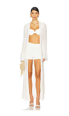 DEVON WINDSOR Elliott Robe in Ivory from Revolve.com | Revolve Clothing (Global)