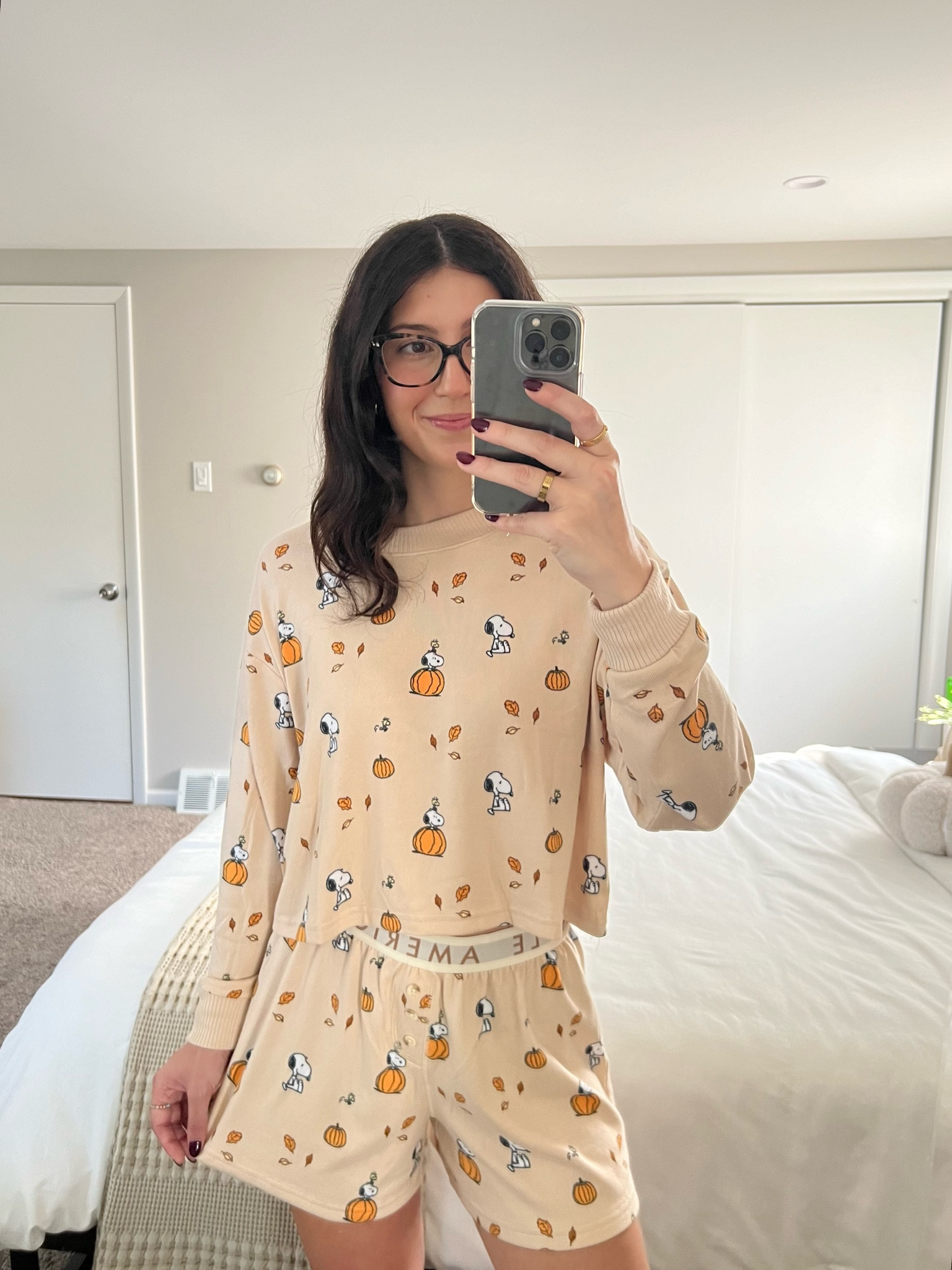 Your sign to get the viral American Eagle fall snoopy pj set!!!🎃🍂

#LTKFindsUnder50 #LTKSeasonal