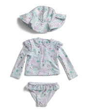 Infant Girls 2pc Starfish Swimsuit With Hat | Baby Girls (0-24m) | Marshalls | Marshalls