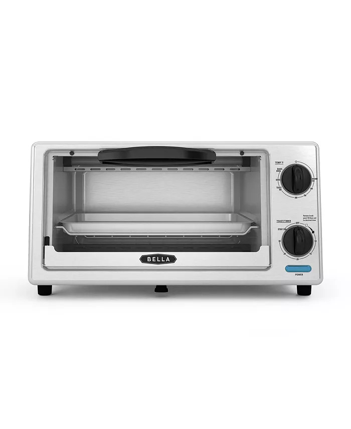 Bella 4-Slice Stainless Steel Toaster Oven, 1000 Watts & Reviews - Small Appliances - Kitchen - M... | Macys (US)