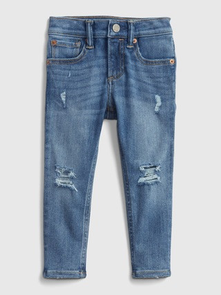 Toddler Destructed Skinny Jeans with Washwell™ | Gap (CA)