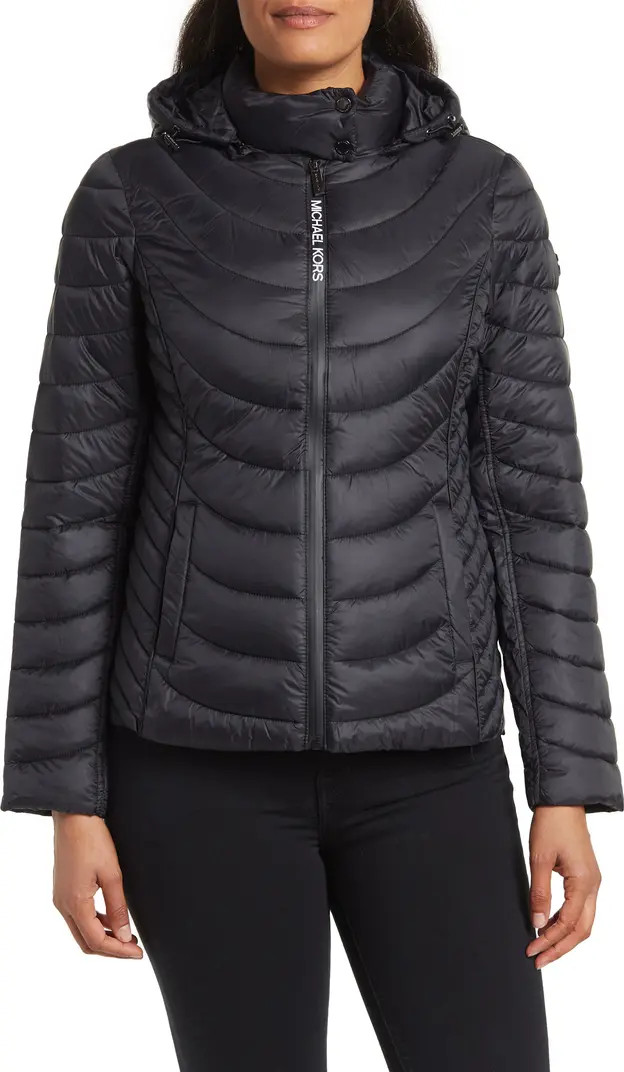 Contrast Packable Hooded Down Jacket | Nordstrom Rack