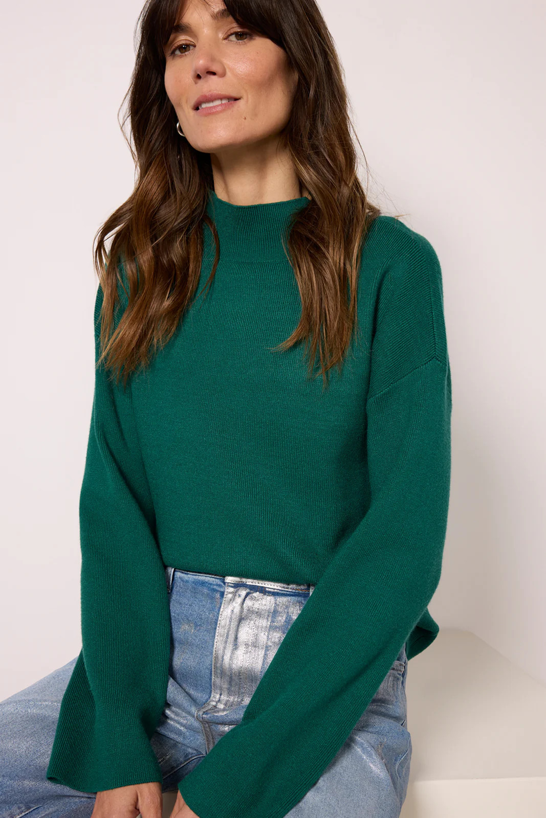 Bonnie Mock Neck Pullover | Evereve