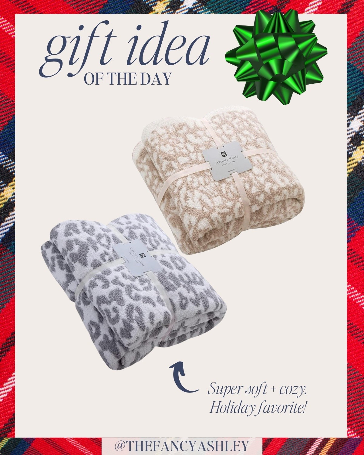 Gift idea of the day - cozy blankets under $40! Barefoot Dreams lookalike with the cutest prints. Perfect gift for her, mom, MIL, sister, bestie, teen, or treat yourself! So good!#CozyBlankets #GiftIdea #UnderForty #GiftsForHer #HolidayGifts #GiftGuide #CozyGifts #StockingStuffers 


#LTKFindsUnder50 #LTKHoliday #LTKGiftGuide