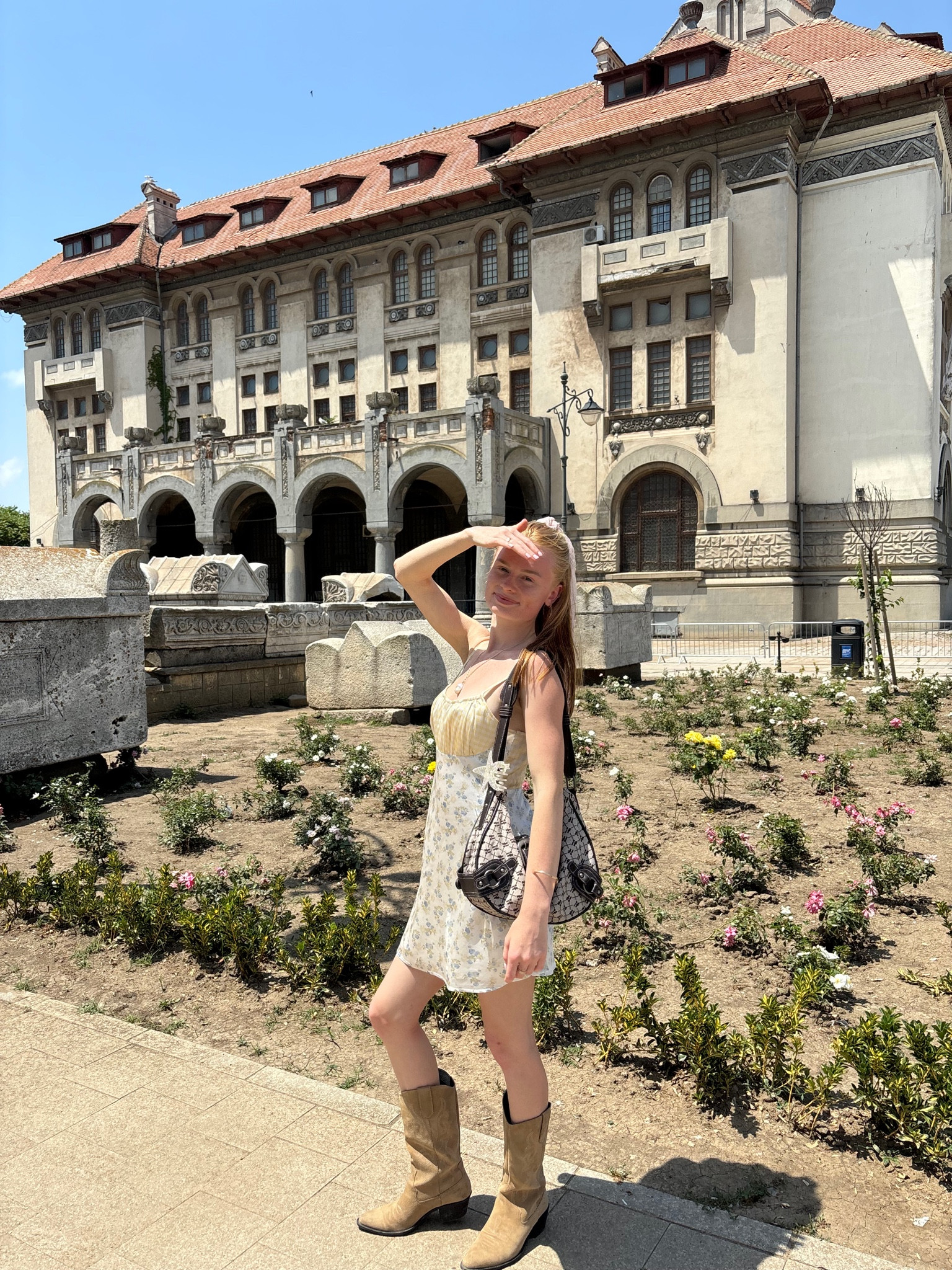 Urban Outfitters Kimchi Blue Nadine Mini Dress & Bag, Pull & Bear boots & Selfridges Claw Clip 🤍

#LTKeurope #LTKuk #LTKsummer