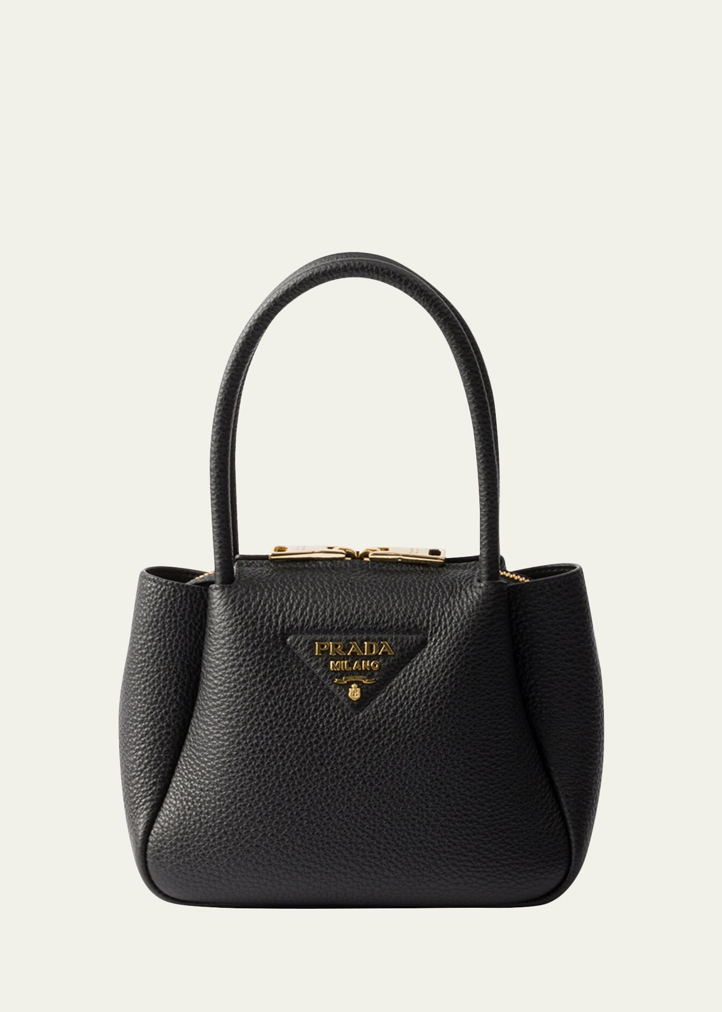 Prada Mini Leather Top-Handle Bag | Bergdorf Goodman