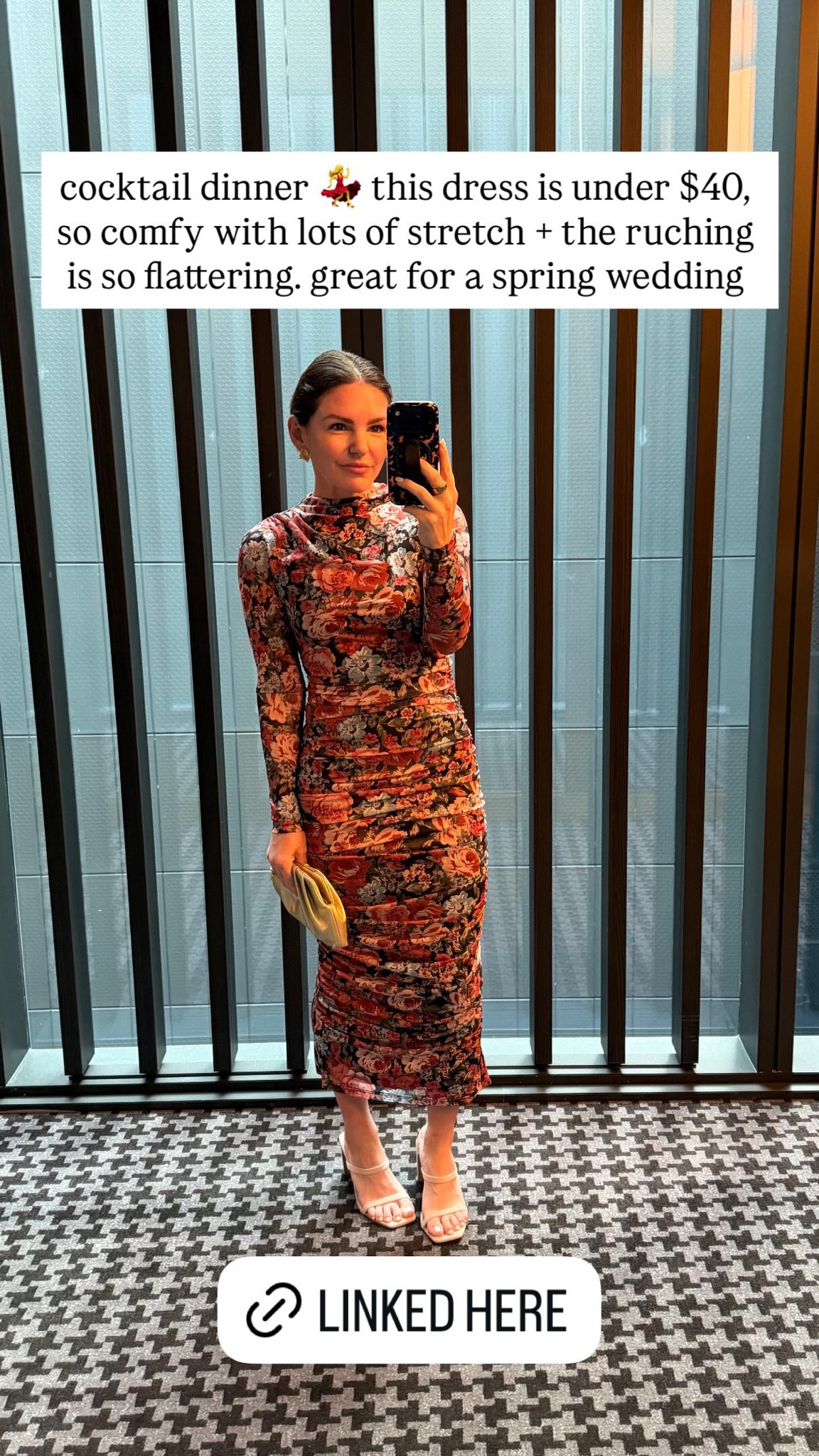 cocktail dinner 💃
this dress is under $40, so comfy with lots of stretch + the ruching is so flattering. great for a spring wedding

#LTKootd #LTKWedding #LTKdayinmylife