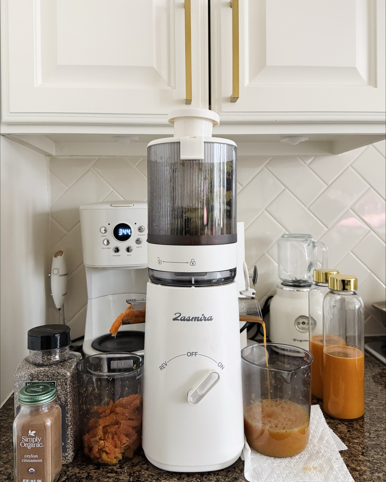 Loving our new juicer!! 
Also found some great juice jars! 

#LTKFitness #LTKHome #LTKActive