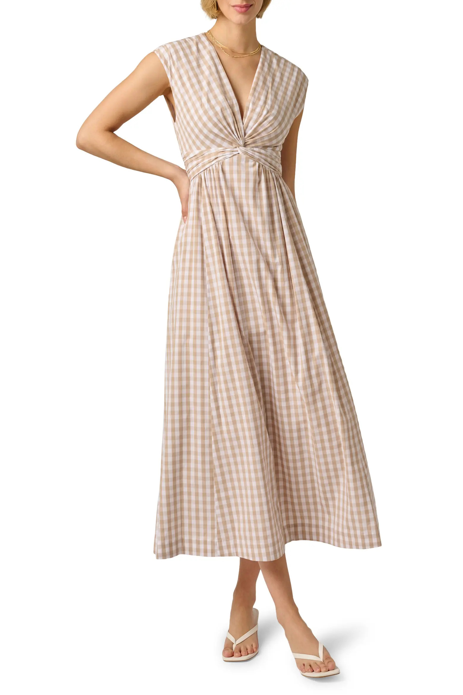Twist Front Midi Dress (Women) | Nordstrom | Nordstrom