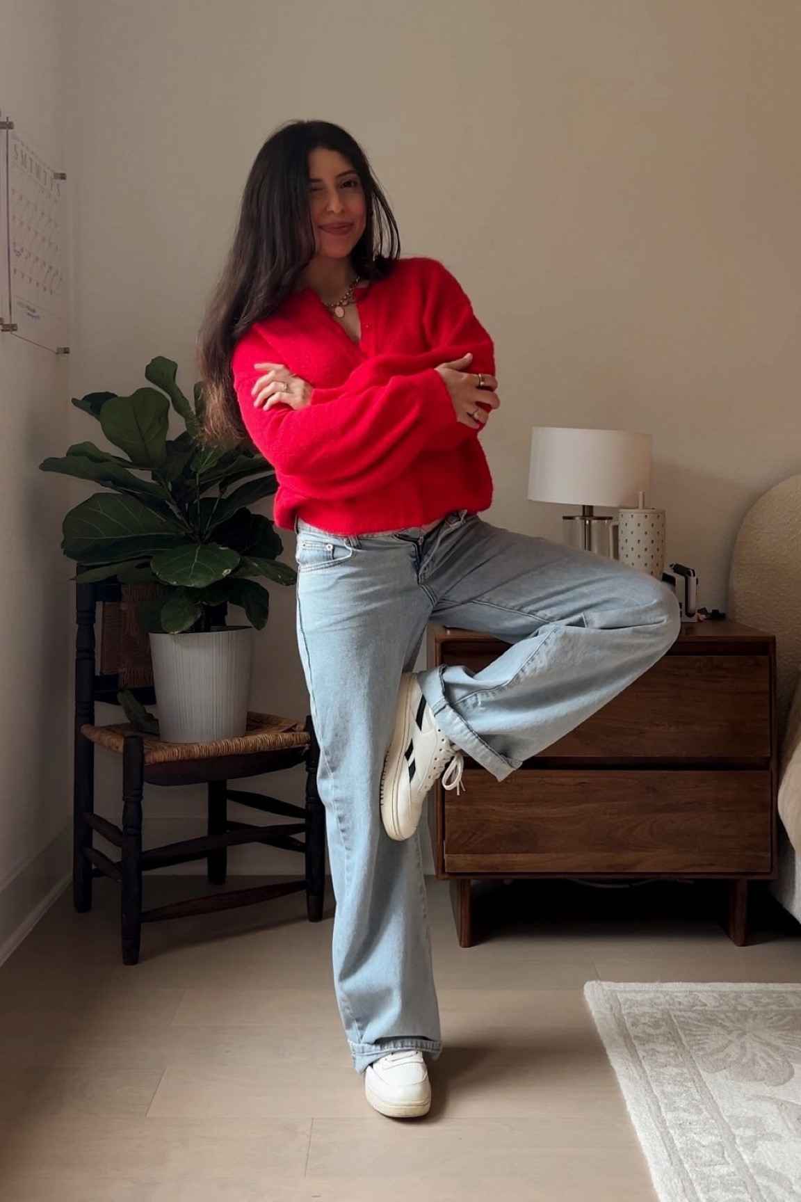 heavy on the ex color hater 🙊❤️ Can’t believe I went actual years only wearing neutrals 🥲

#outfitinspo #casualstyle #microinfluencer #momcommunity #outfitoftheday