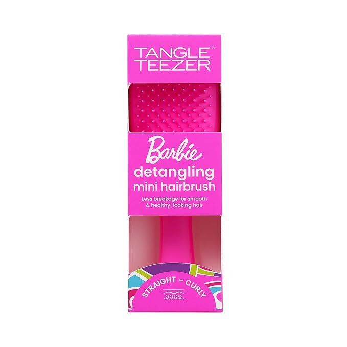 Tangle Teezer x Barbie The Mini Ultimate Detangling Brush, Dry and Wet Hair Brush Detangler for T... | Amazon (US)