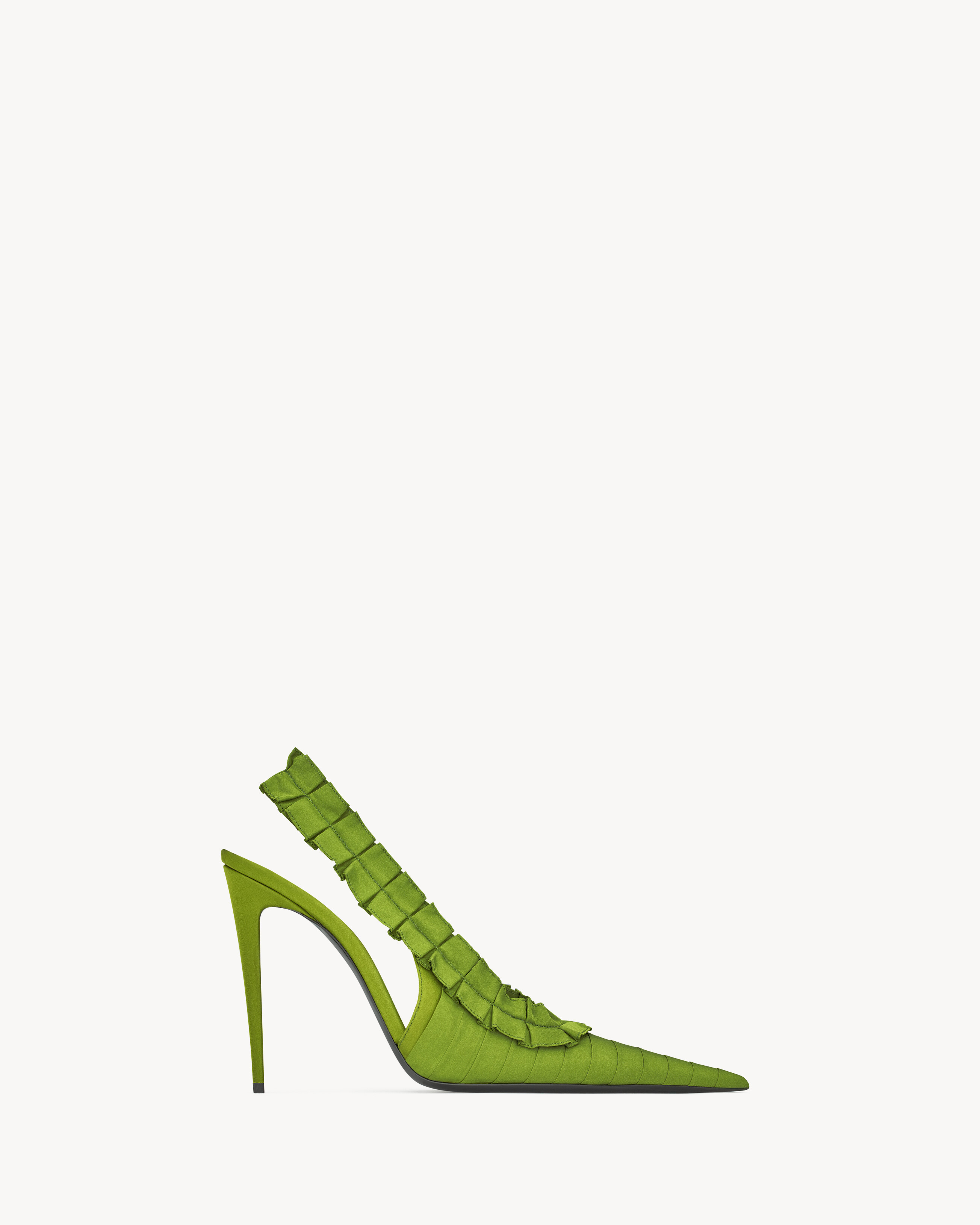 MADELEINE slingback pumps in silk taffeta | Saint Laurent Inc. (Global)