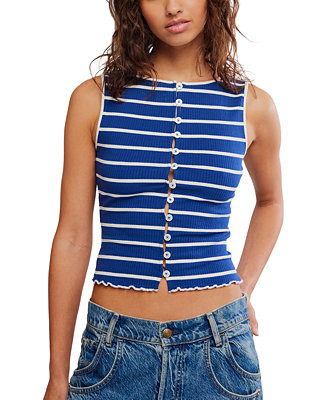 Women's Tilly Striped Crew Neck Tank Top | Macy's