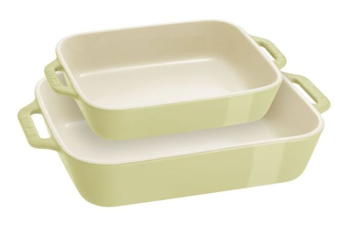 Staub Stoneware 2-pc, Rectangular Baking Dish Set, citron | The ZWILLING Group Cutlery & Cookware
