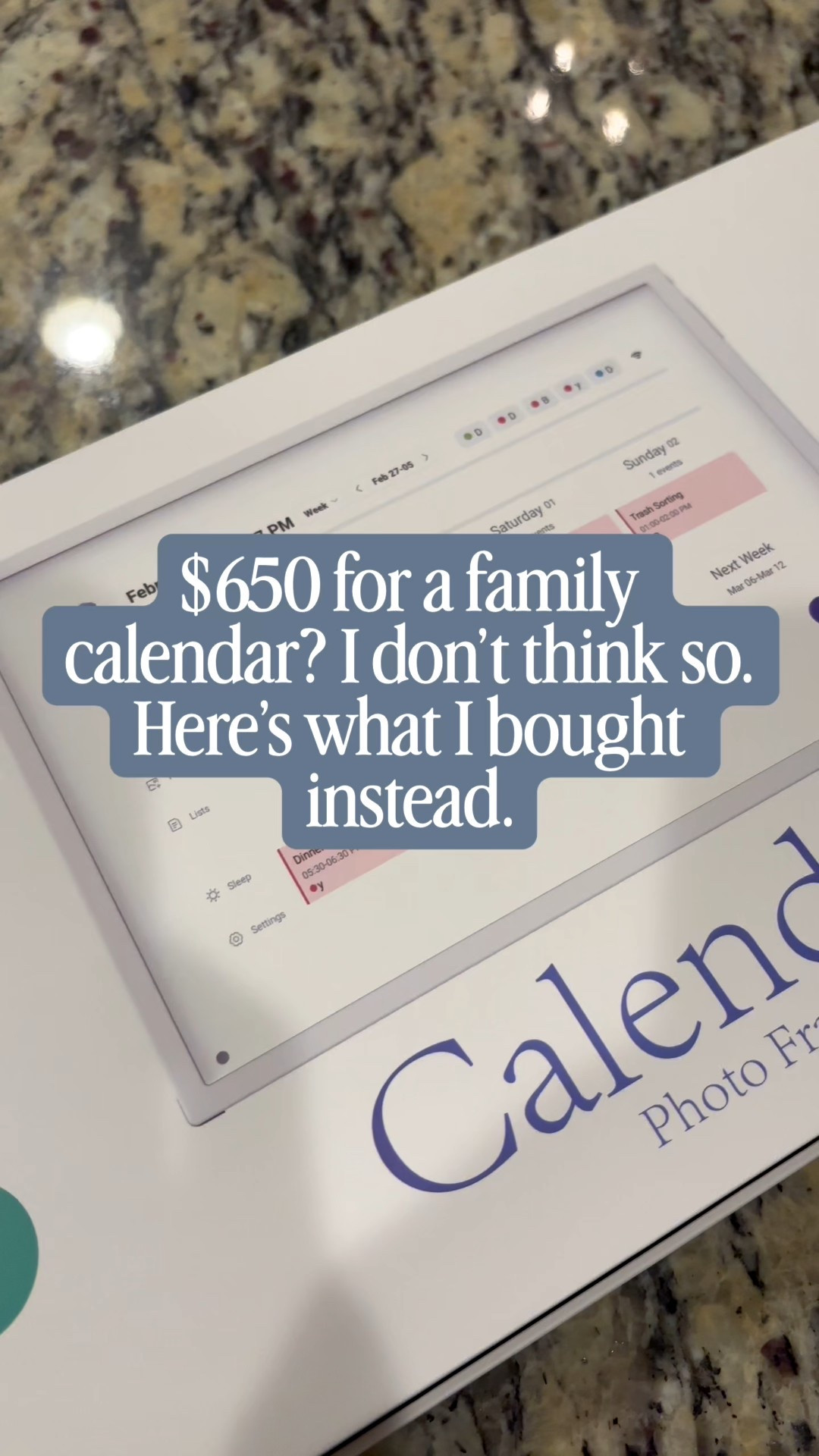 I’ve been LOVING my newest sidekick to our busy schedule! It keeps my mom brain in check from my phone to the counter!

If you’ve been searching for a Skylight calendar alternative or a smart family planner for your home, this Amazon find is a game changer! ⬇️

• Easy setup
• Meal planning section
• Chore chart capability
• To-do lists
• Wall-mounted clean look
• Shared family calendar syncing
• Color coding for each family member

#LTKmomlife #LTKKids #LTKHome