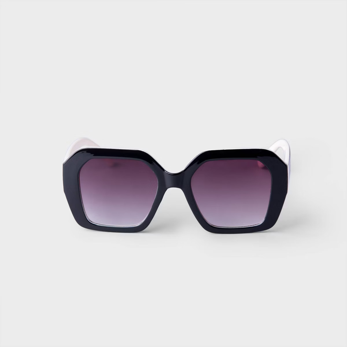 Women's Two-Tone Oversized Angular Square Sunglasses - A New Day™ | Target
