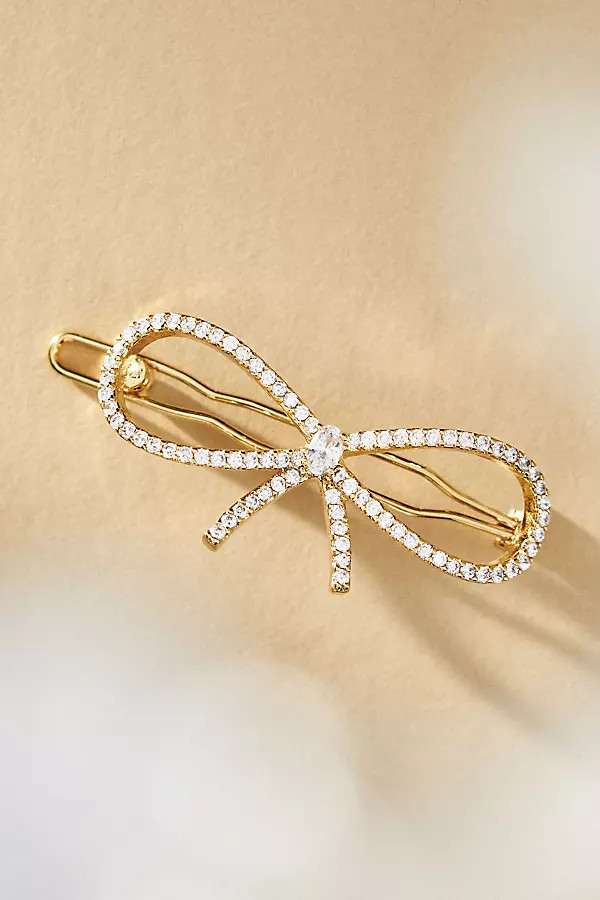 Rhinestone Bow Hair Clip | Anthropologie (US)