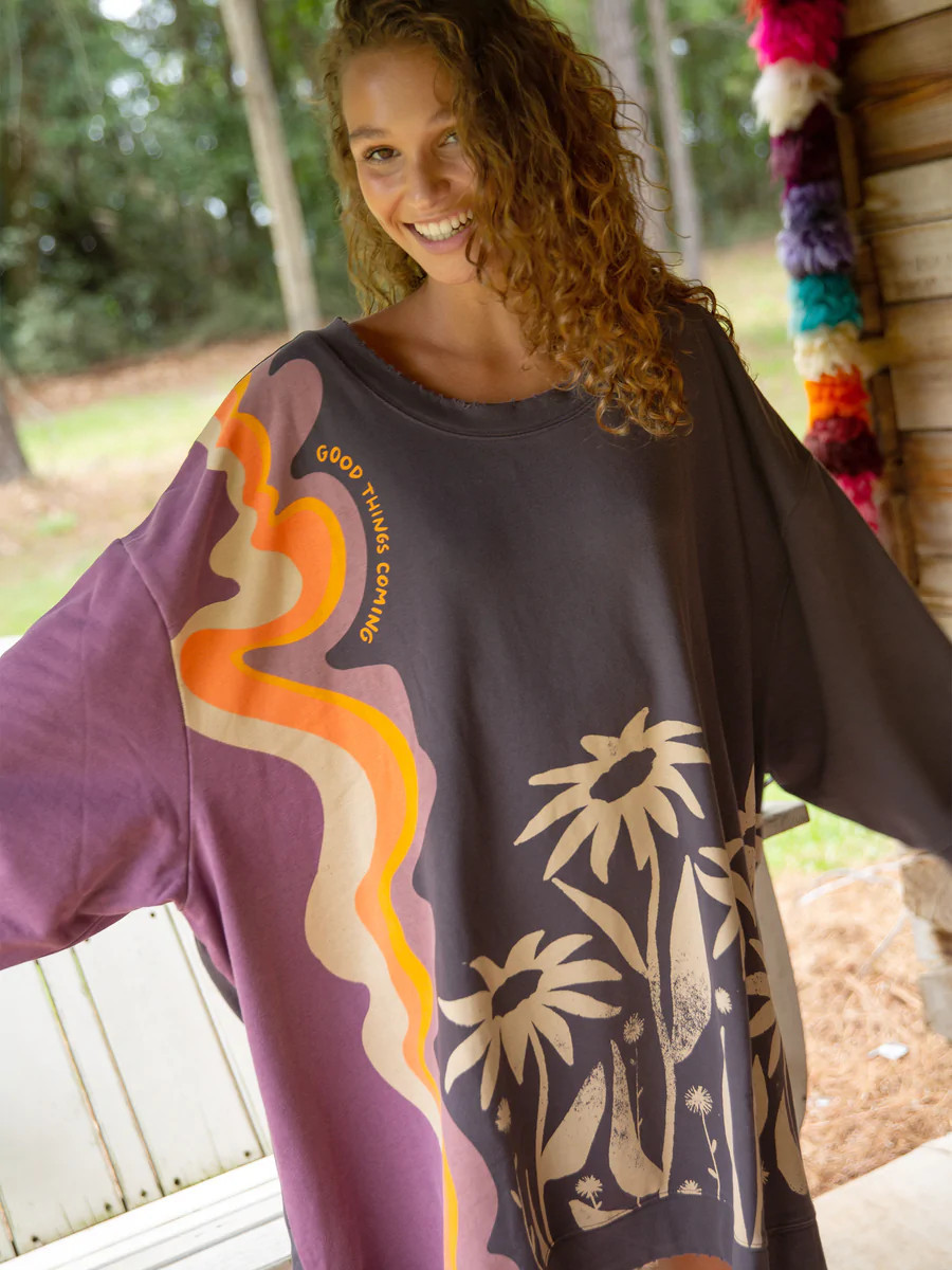 Oversized Billie Sweatshirt Mauve | Natural Life