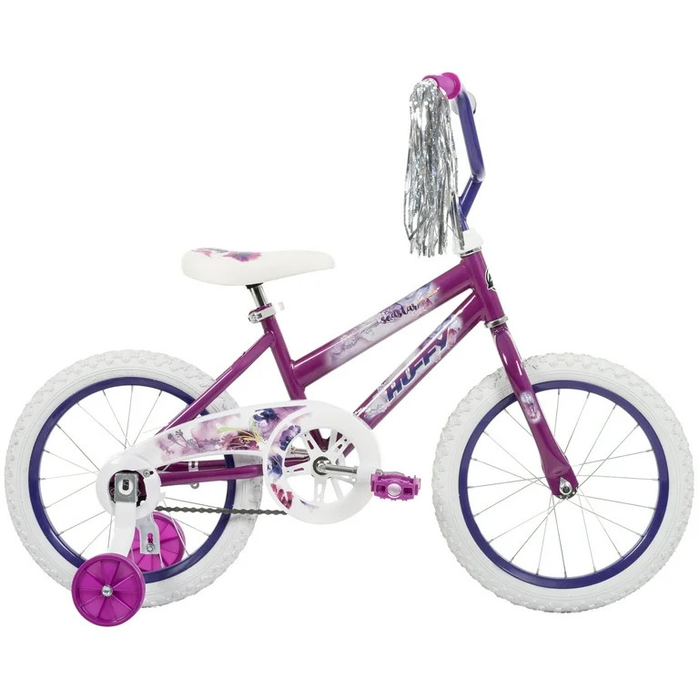 16" Sea Star Kids' Bike from Huffy, Fits Riders 42" - 48", Purple, Child, Girls | Walmart (US)