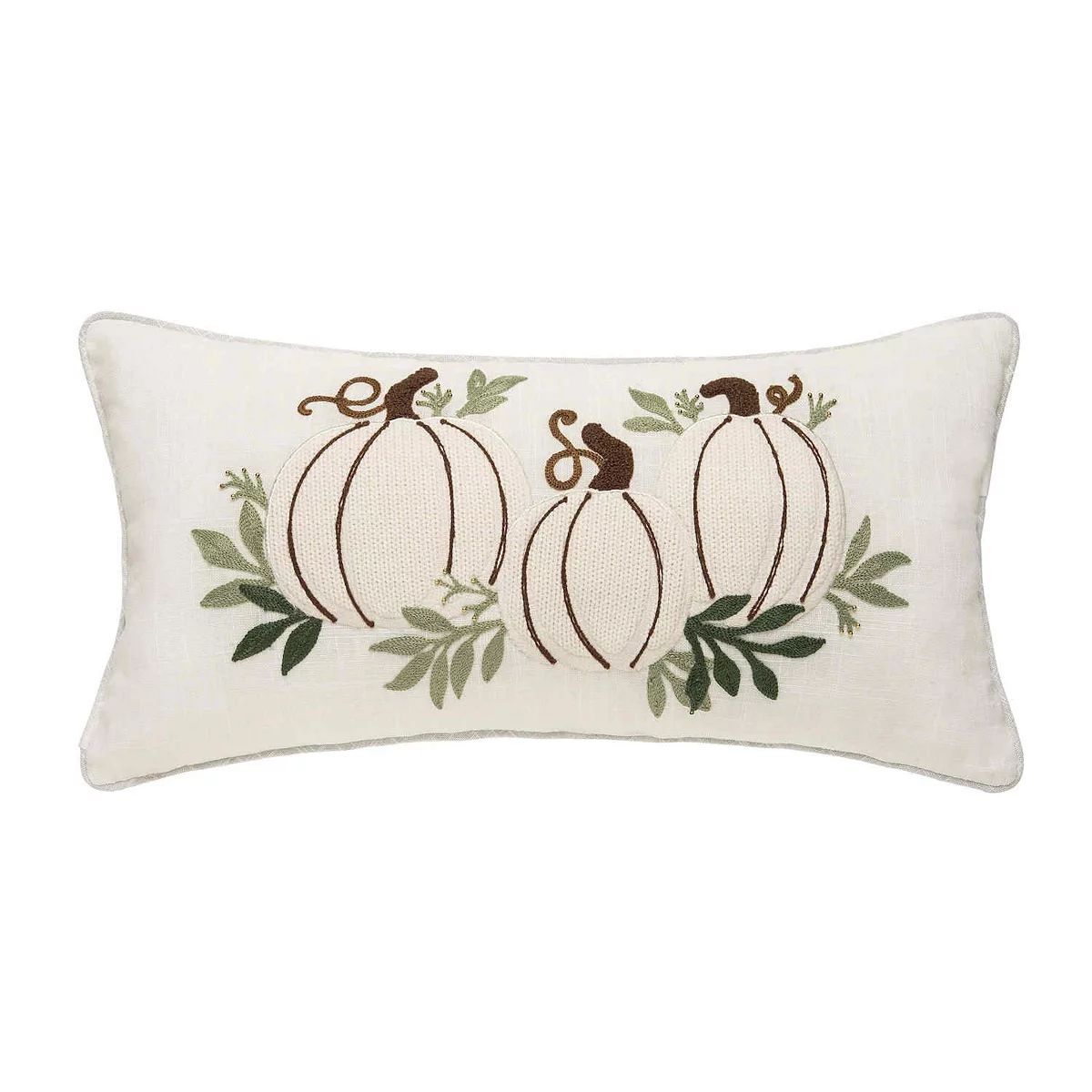 C&F Home White Pumpkin Trio Fall Throw Pillow | Kohl's