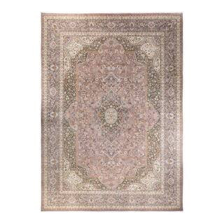 Mogul Beige 12 x 18 Oriental Wool Indoor Area Rug | The Home Depot