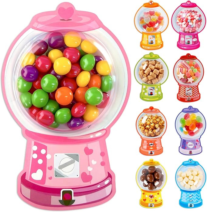 Valentines Cards for Kids Classroom, 36 Pack Valentines Day Cards, Gumball Machine Valentines Can... | Amazon (US)