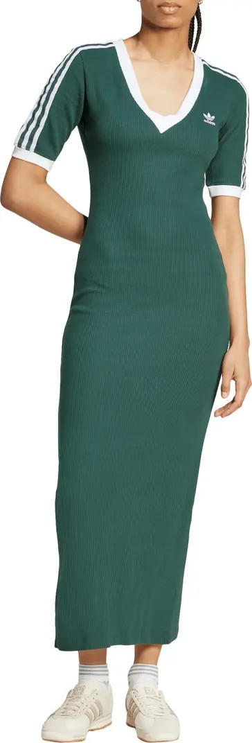 Adicolor 3-Stripes Knit Maxi Dress | Nordstrom