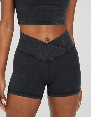 OFFLINE By Aerie Real Me Double Crossover 3" Bike Short | Aerie