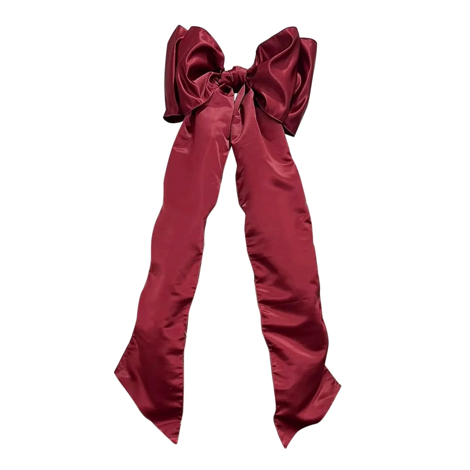 Burgundy Jumbo Satin Christmas Tree Topper Bow, 22"x56" | Walmart (US)