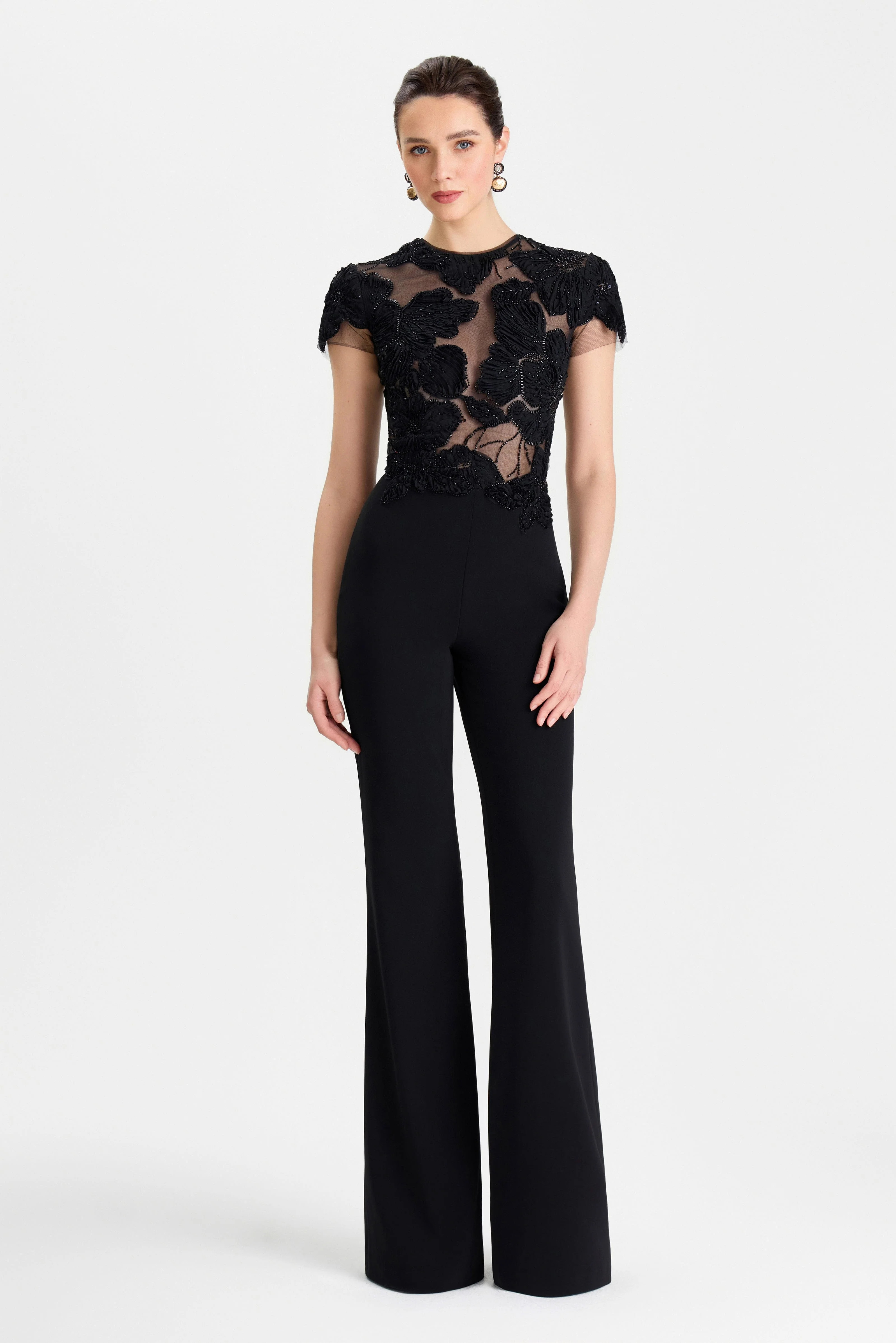 Sloane Black Jumpsuit | Nadine Merabi