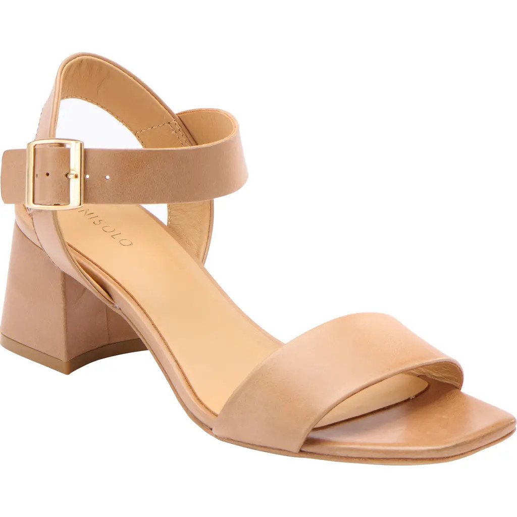 Nisolo Ankle Strap Sandal in Almond at Nordstrom, Size 6 | Nordstrom