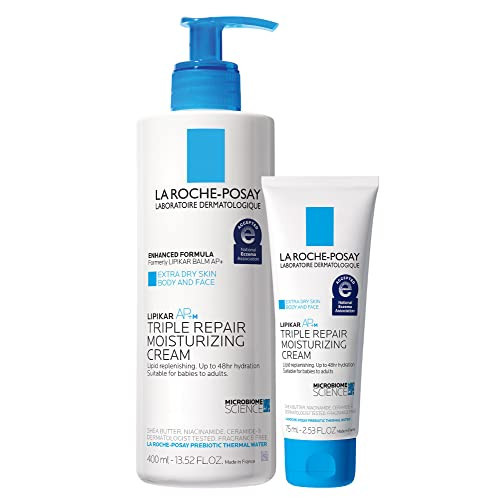 La Roche-Posay Lipikar Daily Repair Moisturizing Lotion Full Size & Travel Size Skin Care Set, Body Lotion for Dry Skin & Eczema, With Niacinamide & Shea Butter for All Day Hydration, Gift Set | Amazon (US)