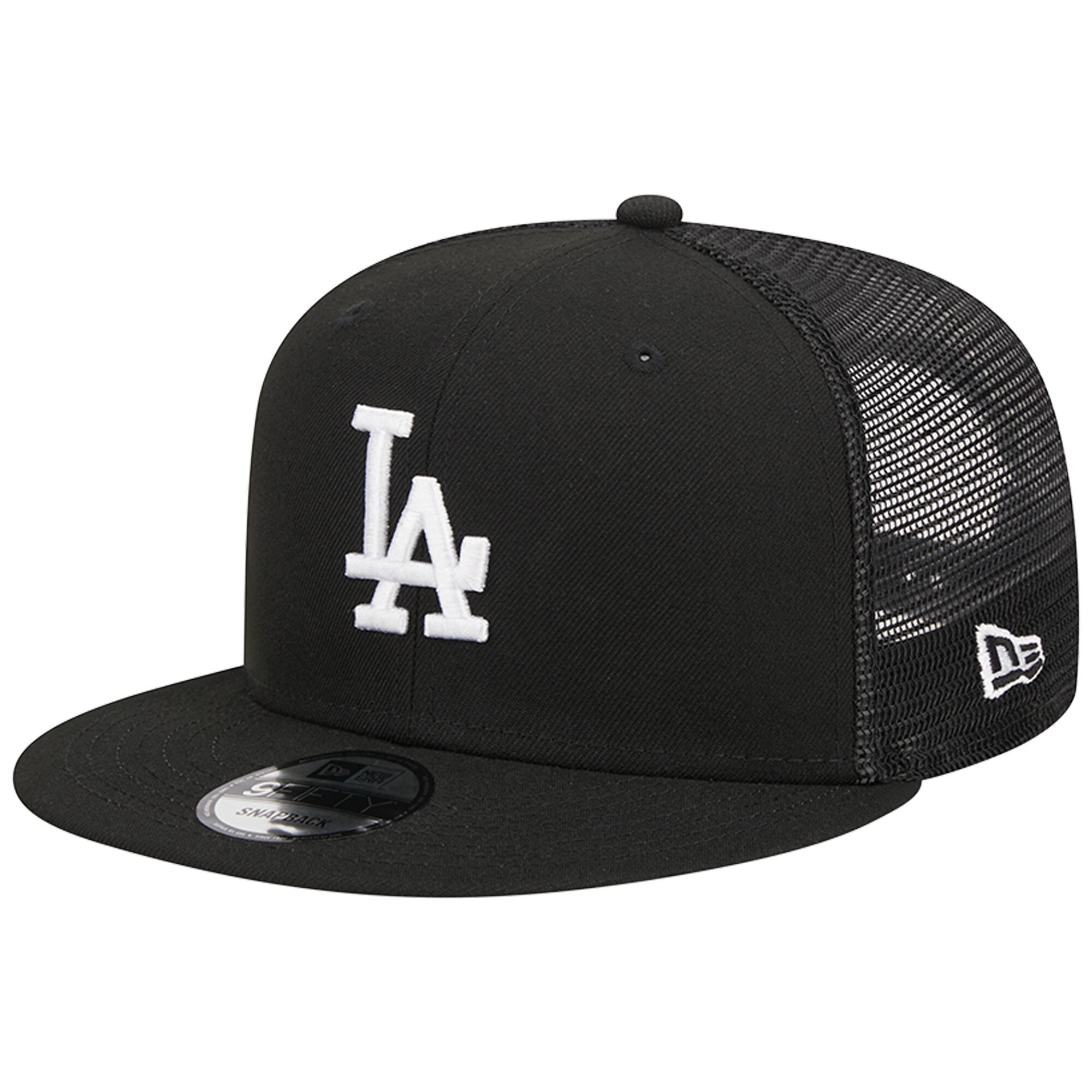 Los Angeles Dodgers New Era Trucker 9FIFTY Snapback Hat - Black | Lids