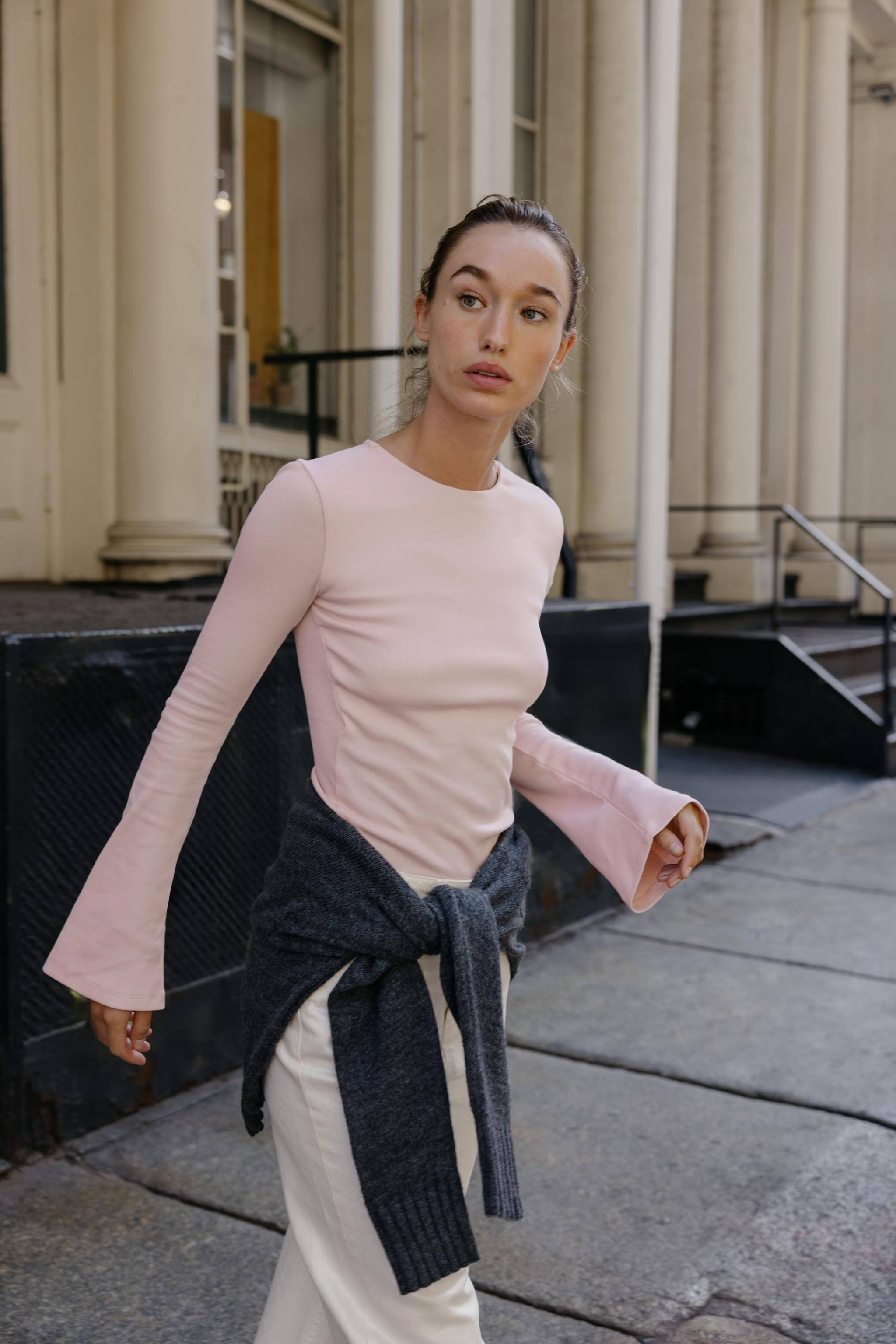 RIB TOP WITH FLARED SLEEVES | Zara US